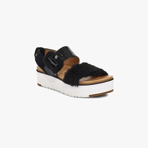 Ugg Le Fluff Women Slippers Black (0196KFQZA)